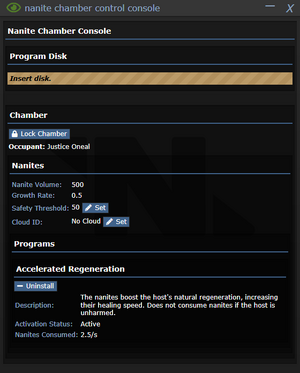 Nanite chamber control console menu.png